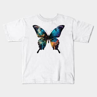 Paint Splatter Butterfly Kids T-Shirt